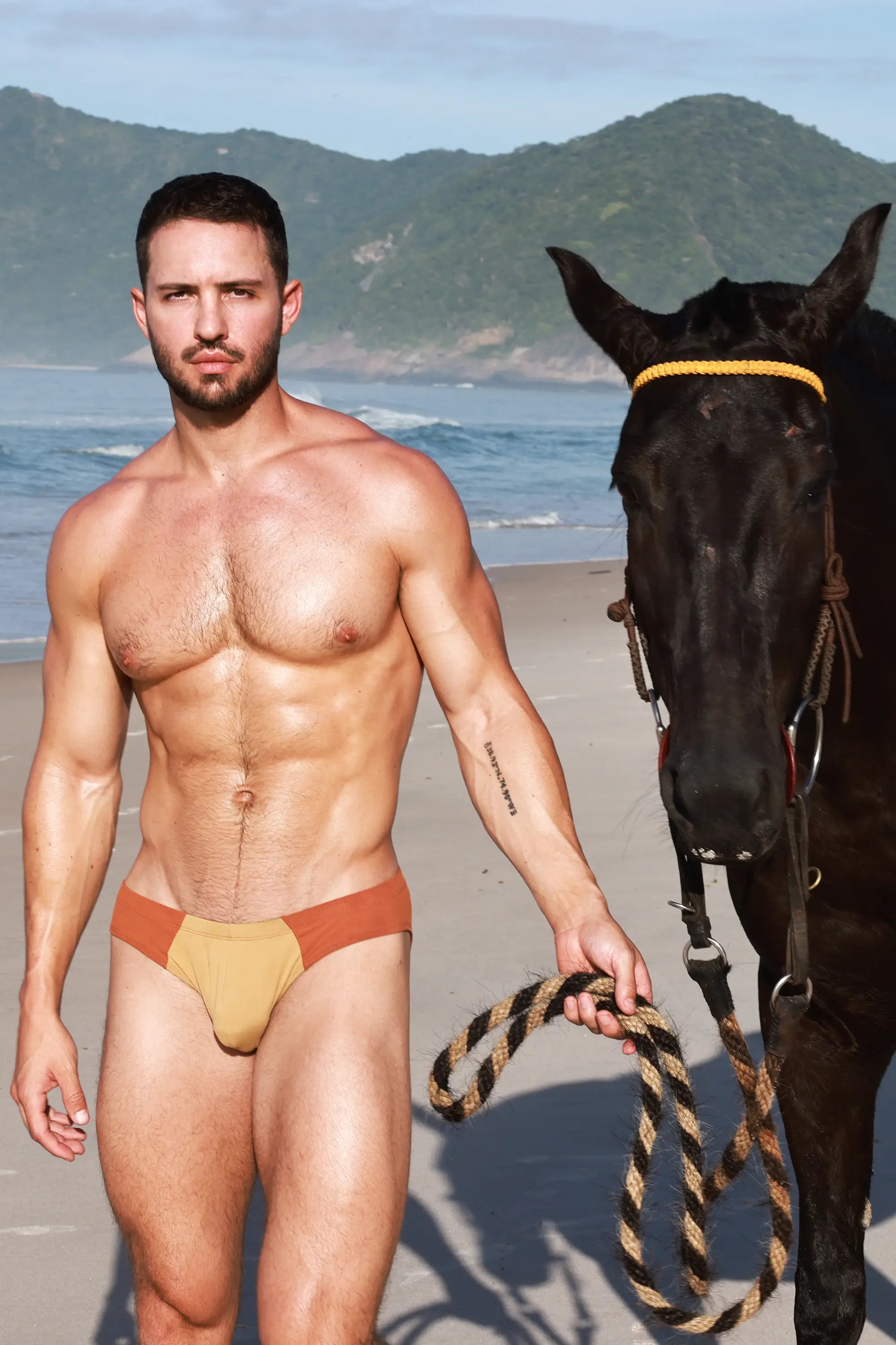 Amberstone Blocky Swim Brief