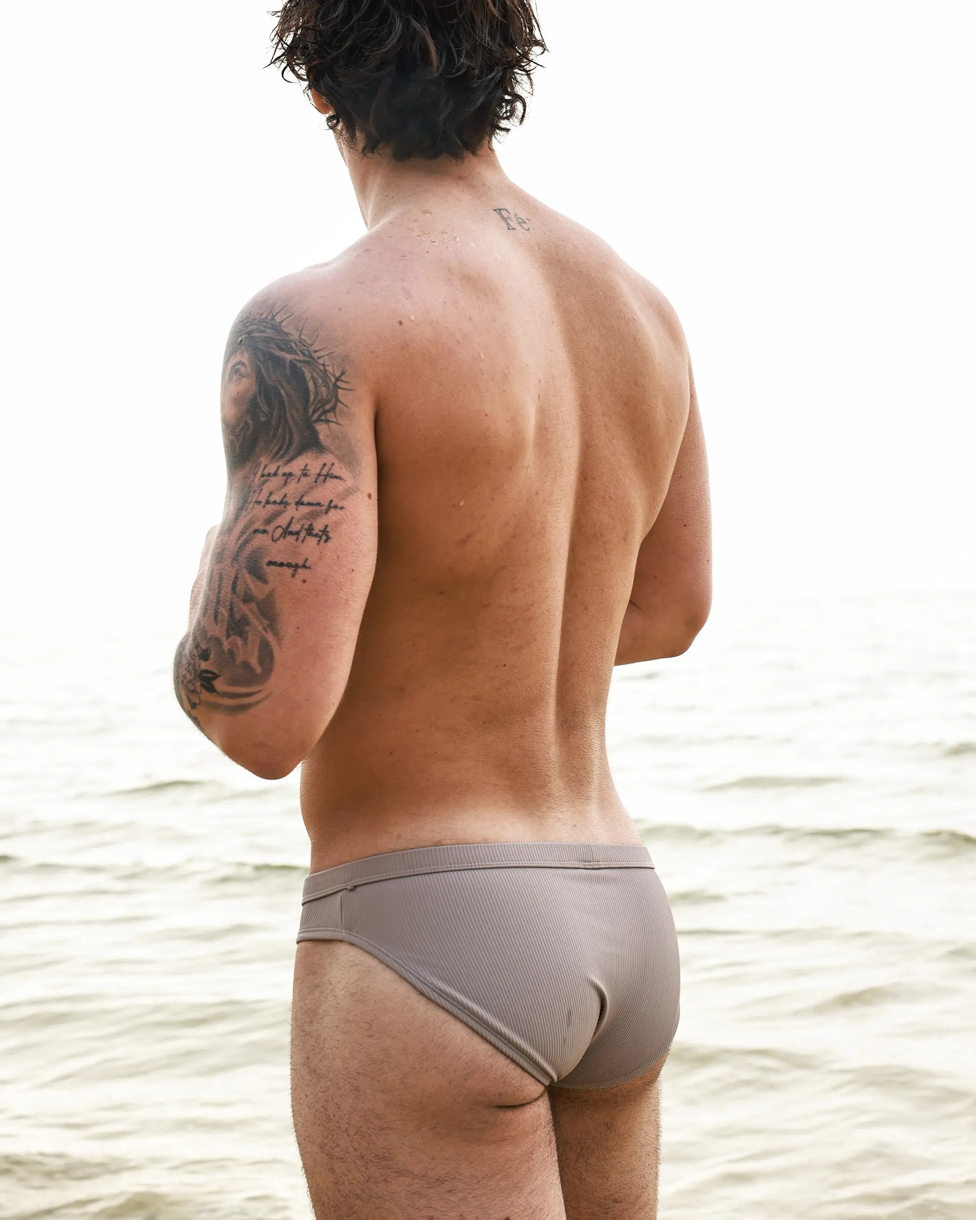 Driftwood Ribbed Swim Brief