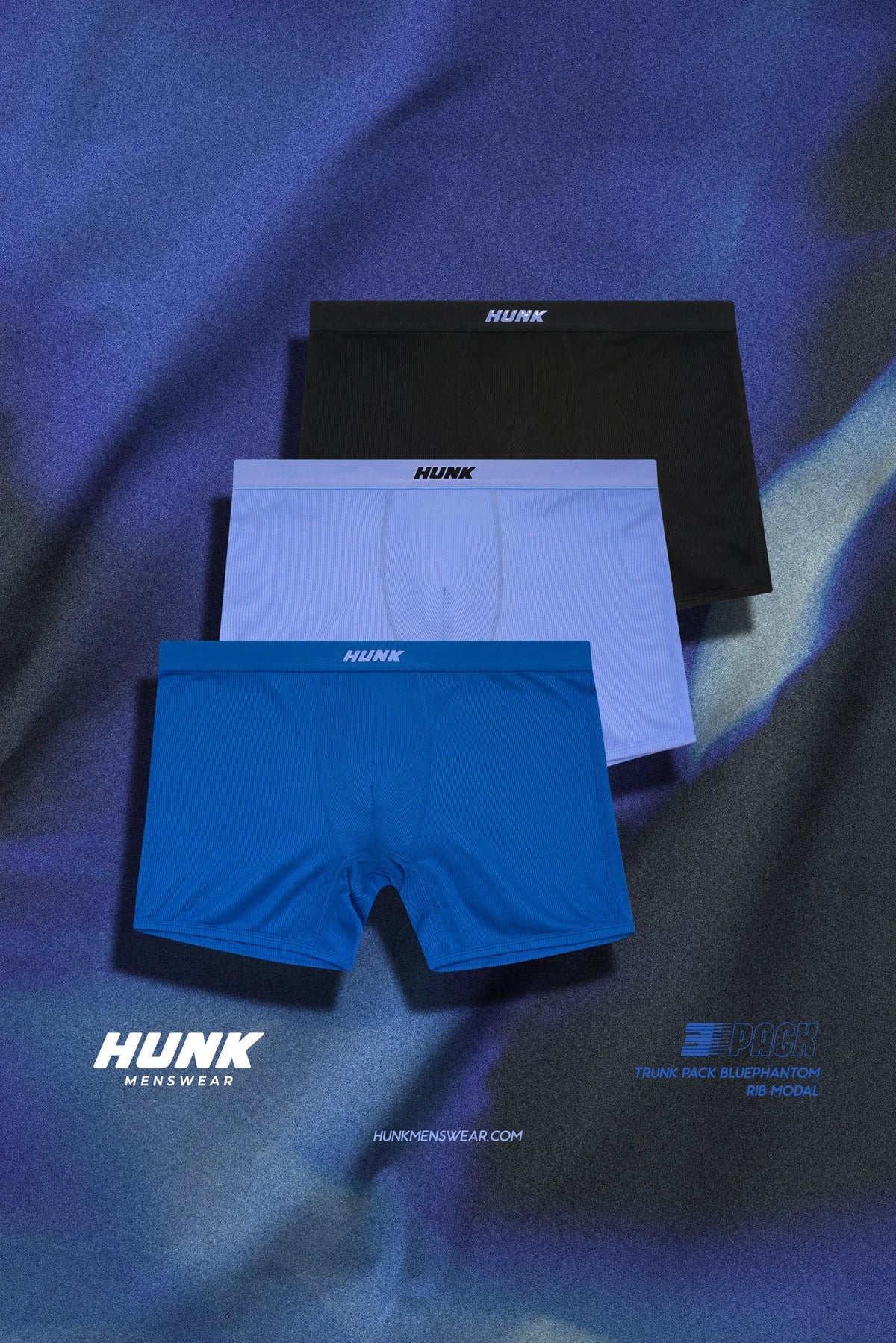 Kit com 3 Cuecas Boxer Bluephantom — história de cor