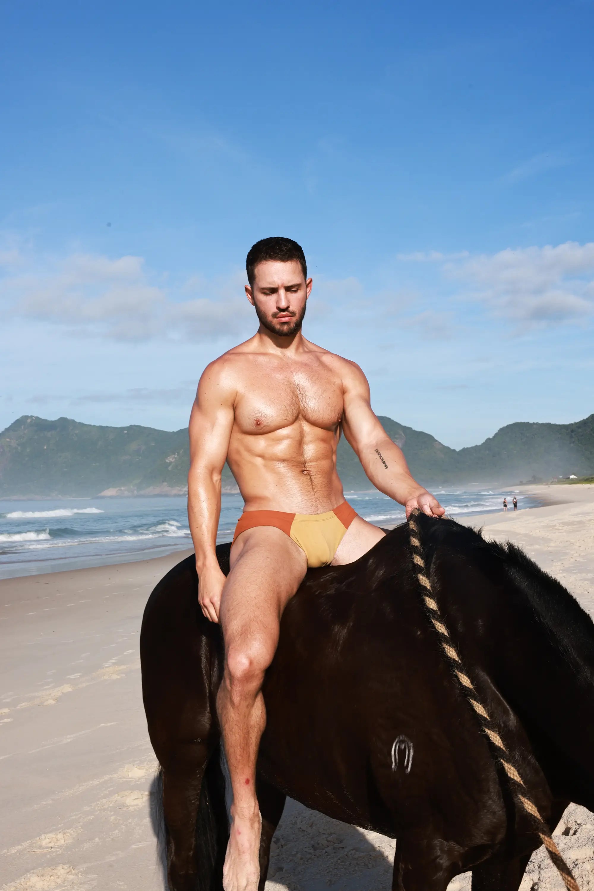 Amberstone Blocky Swim Brief
