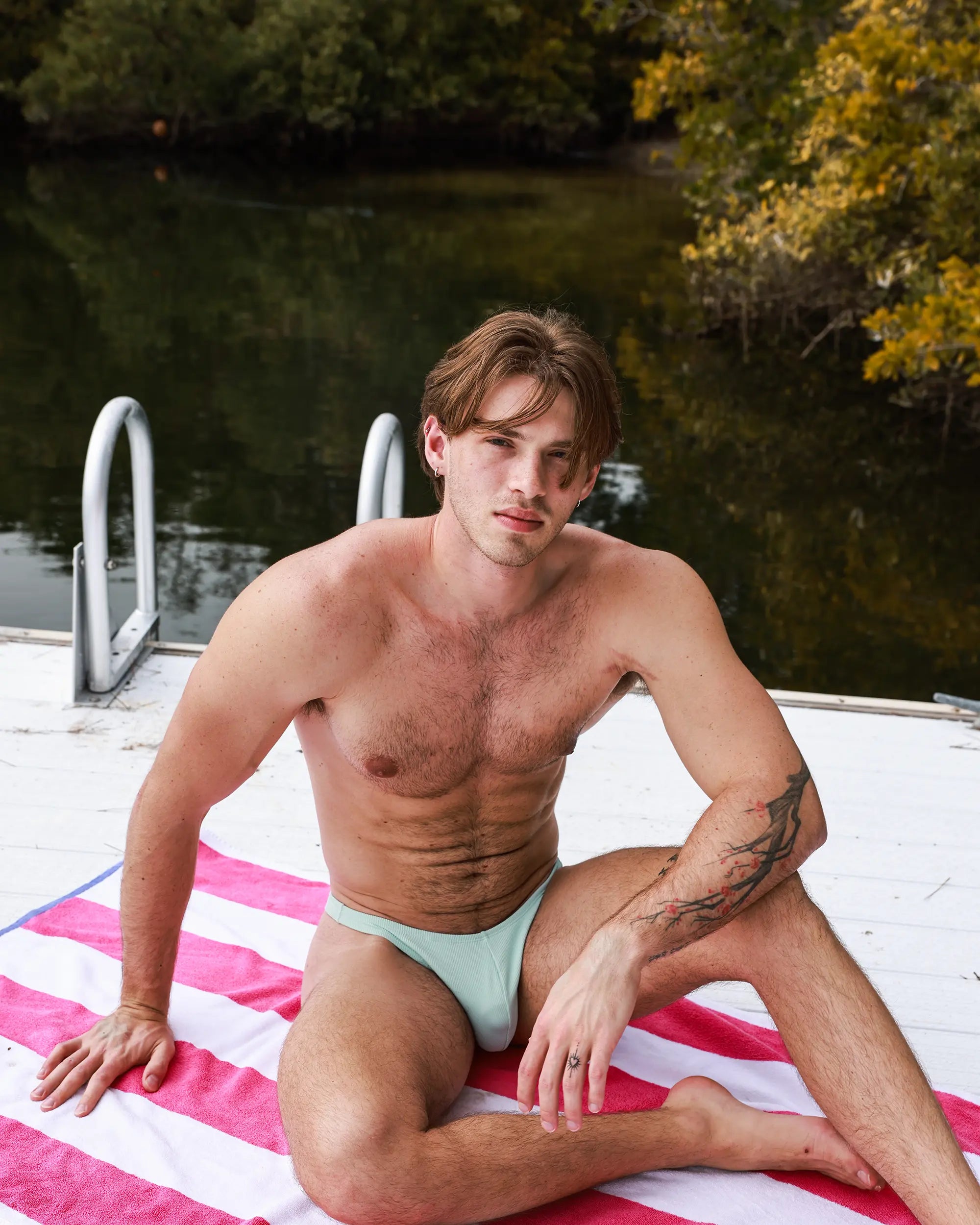 Lagoon Ribbed Swim Thong