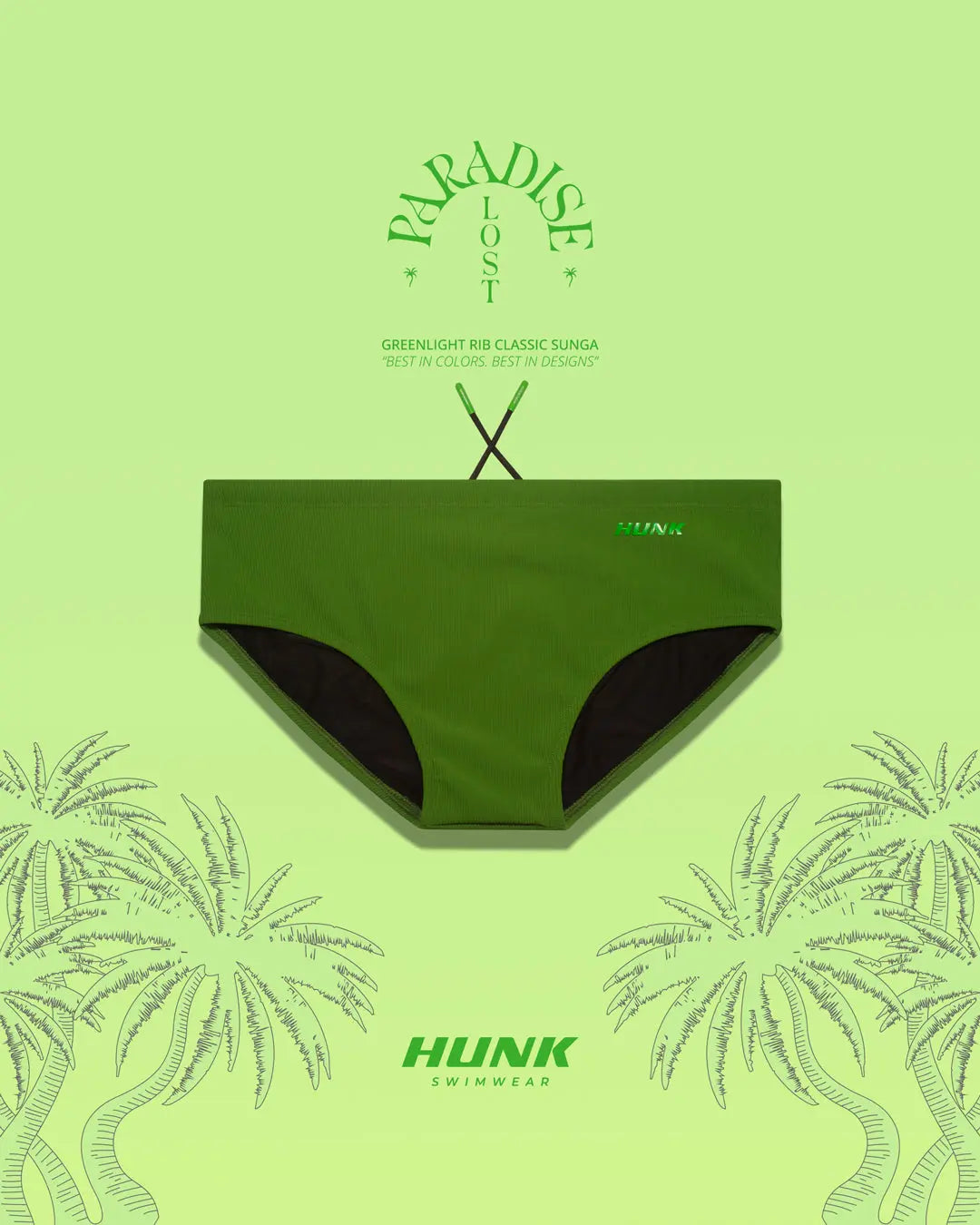 Greenlight Rib Classic Sunga - HUNK Menswear