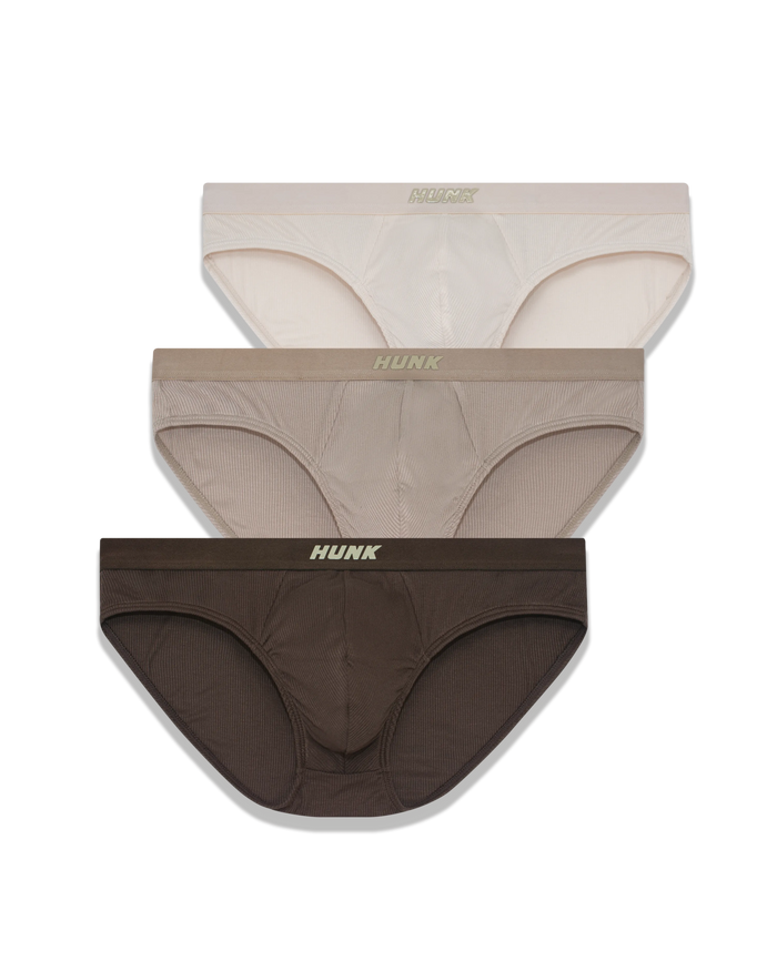 Kit com 3 Cuecas Slip Espresso