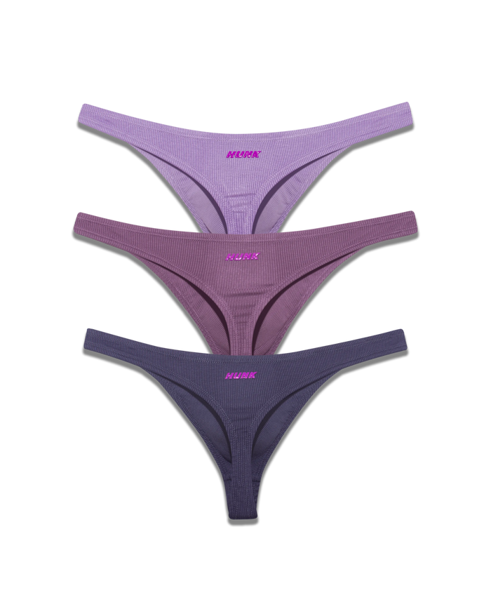 Kit com 3 Cuecas Fio Dental Berry