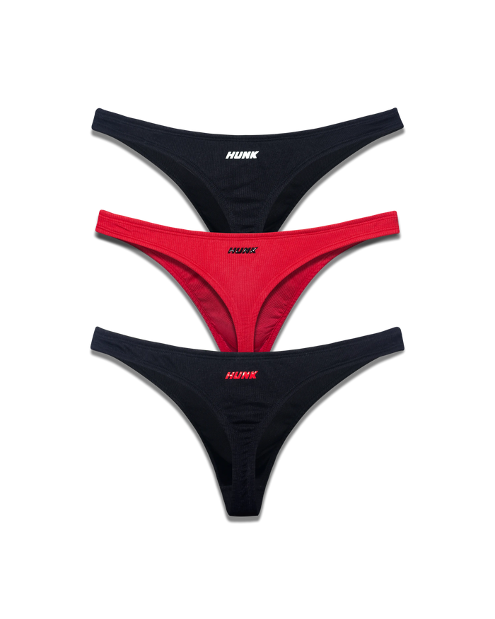 Kit com 3 Cuecas Fio Dental Inferno