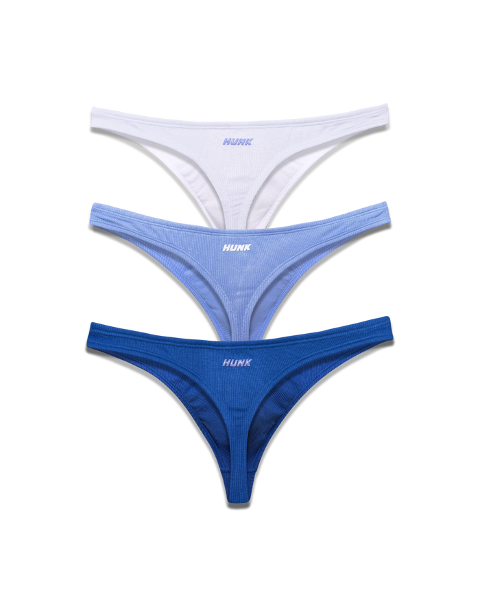 Kit com 3 Cuecas Fio Dental Ultrablue
