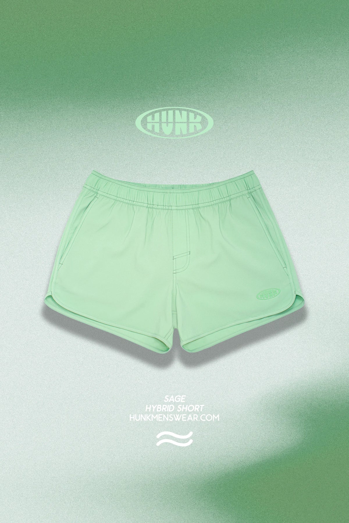 Short Híbrido 3" Sage - cor Sage